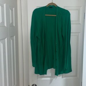 Green cardigan